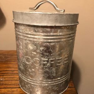 Rustic COFFEE kitchen storage container